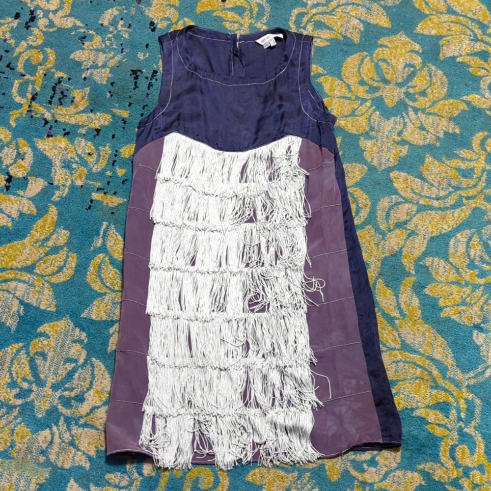 Gorgeous purple fringe dress See by Chloe
